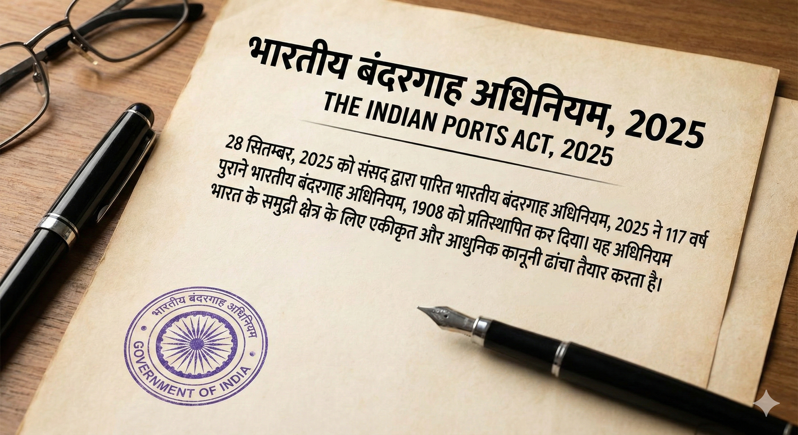 भारतीय बंदरगाह अधिनियम 2025